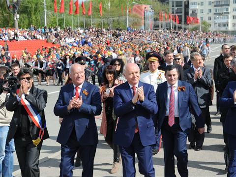 Губернатор Самарской области Николай Меркушкин на Параде Победы