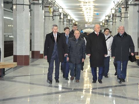 Николай Меркушкин протестировал станцию метро «Алабинскую»