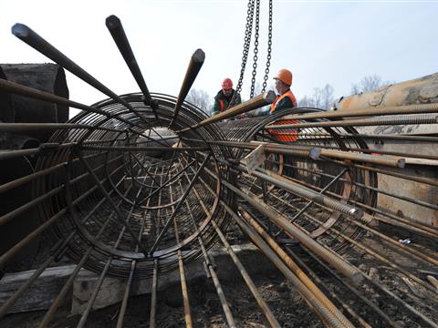 Строительство Фрунзенского моста