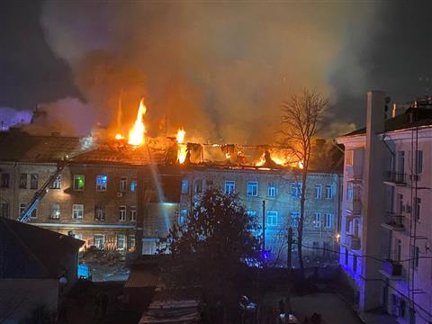 В Самаре снова горит Дом Челышева