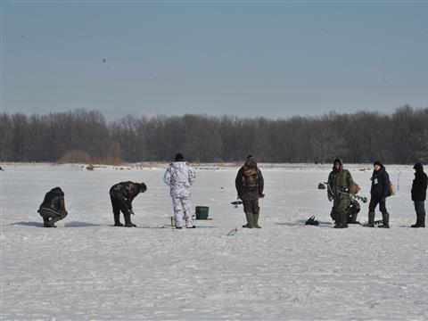В Чапаевских лугах прошли соревнования по ловле хищника со льда