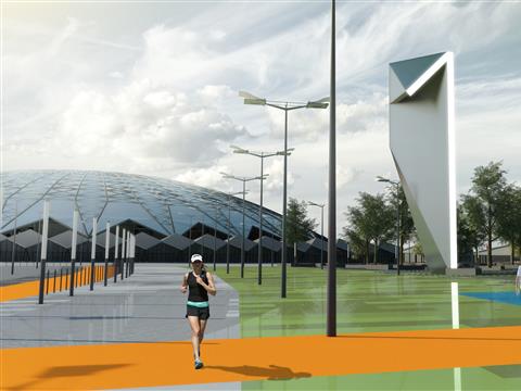 Благоустройство прилегающей территории к стадиону "Самара Арена" выполнено по проекту питерского "ГеоСпецСтроя"