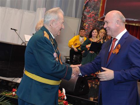  Николай Меркушкин дал торжественный прием , посвященный 69-летию победы в Великой Отечественной войне