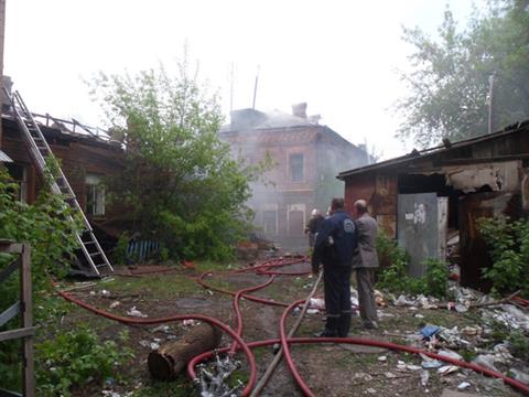 Пожар в старой части Самары потушили 8 пожарных расчетов