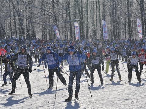 В "Лыжне России" в Самаре участвовало 9,5 тыс. человек