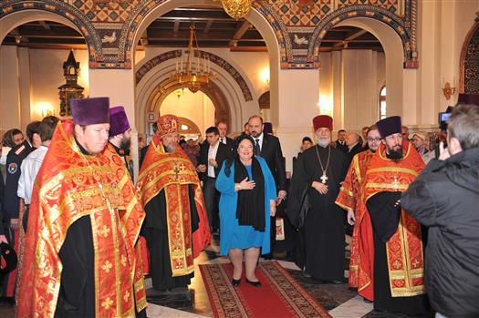 Княгиня Мария Романова посетила в Тольятти Преображенский собор