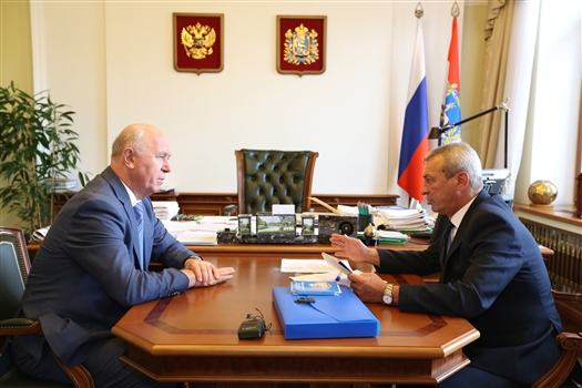 Николай Меркушкин провел рабочую встречу с руководителем реготделения ДОСААФ России