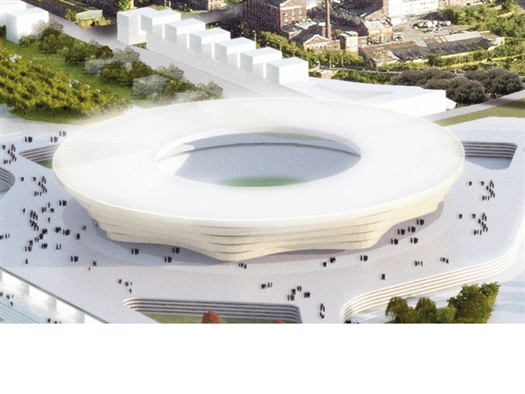 От первоначальной идеи строительства стадиона в районе Самарского речного порта на стрелке рек Волги и Самары было решено отказаться