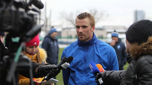Сергей Корниленко после открытой тренировки самарского клуба поделился с журналистами ожиданиями от предстоящей игры