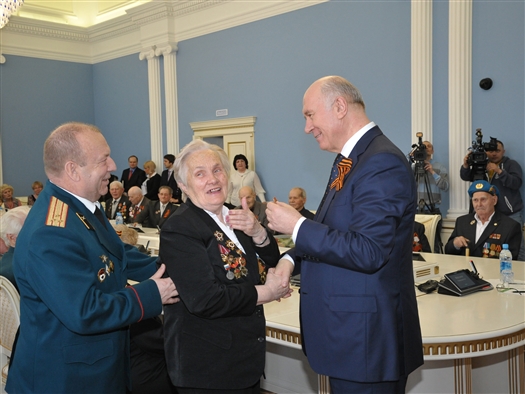 Николай Меркушкин поблагодарил ветеранов за неоценимый вклад в Победу