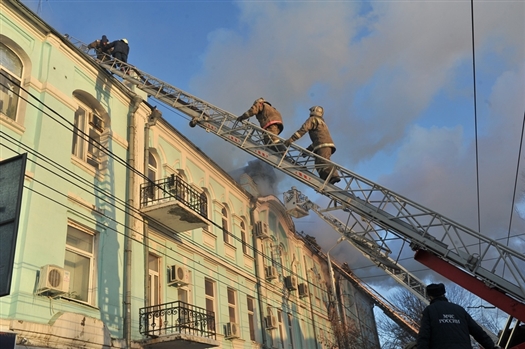 Пожарные подтвердили повышенный номер опасности в здании налоговой службы 