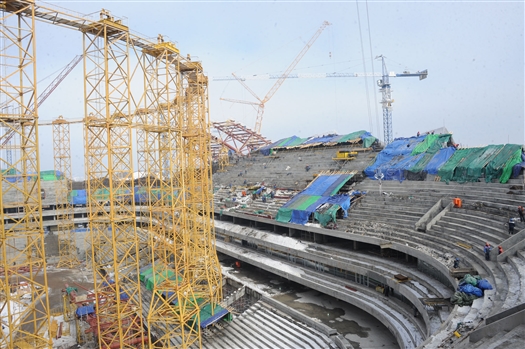 В июне на стадионе "Самара-Арена" начнется устройство футбольного поля