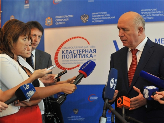 Губернатор отметил, что в Самарской области ведется активная работа по созданию кластеров, и в этом направлении регион стал одним из ведущих в стране