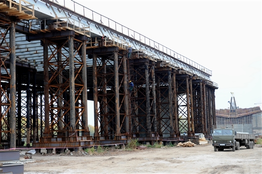 В июне этого года для строительства некоторых элементов моста перекроют реку Самару