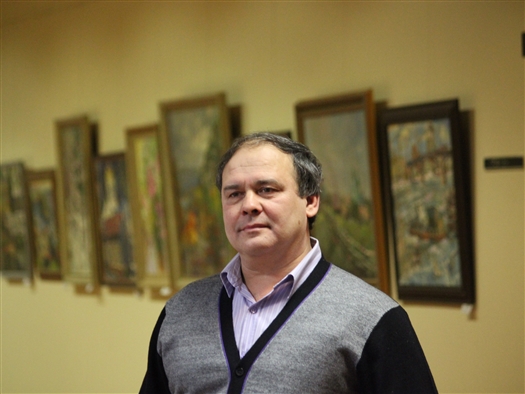 В здании губернской думы открылась выставка Андрея Мишагина