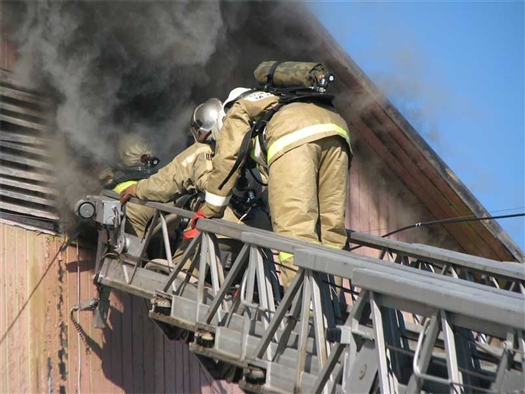 Пожар тушили 33 человека