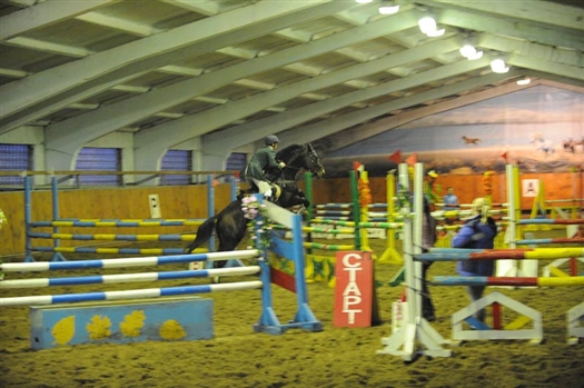 В конно-спортивном клубе Красного Яра "Серебряная подкова" 3 декабря прошел первый соревновательный день открытого первенства области по конному спорту. 