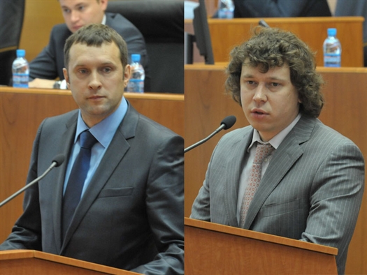 На заседании Самарской губернской думы 26 июня губернатор Николай Меркушкин представил депутатам двух новых министров областного правительства