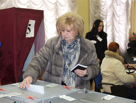 Ольга Гальцова проголосовала в СГСПУ