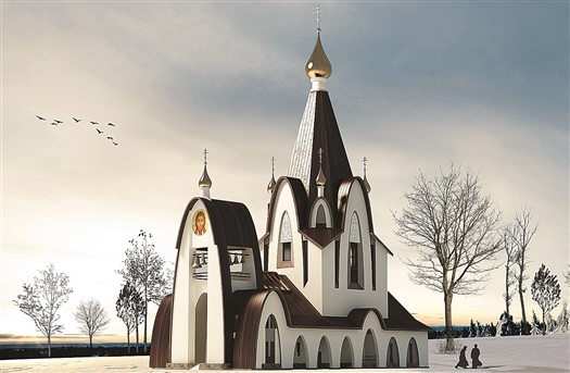 Проект церкви во имя Преподобного Амвросия Оптинского в пос. Стройкерамика в Самаре
