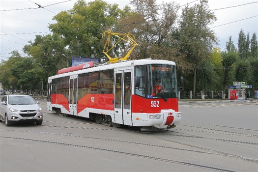 В Самаре в рейс отправились восемь новых низкопольных трамваев