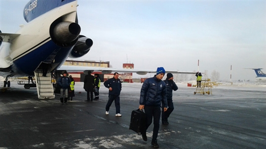 Футболисты "Крыльев Советов" прибыли в Пермь и провели тренировку