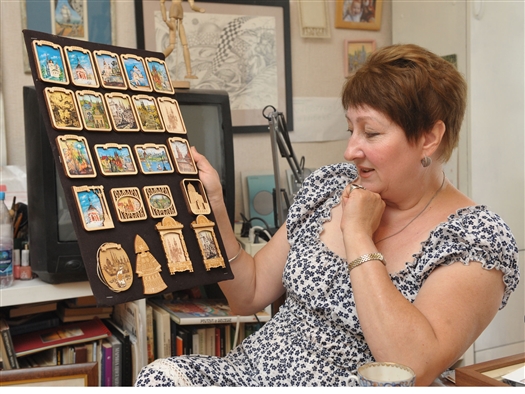 Самарская художница Людмила Логинова готовит серию открыток и сувениров, посвященных старому городу