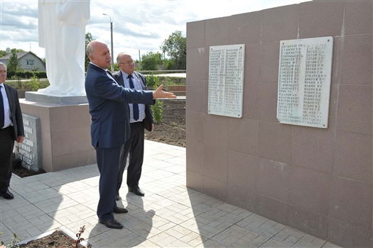 Николай Меркушкин считает, что мемориальный комплекс в Алексеевке нуждается в реконструкции