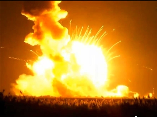 Ракета-носитель Antares с самарскими двигателями взорвалась при старте в США
