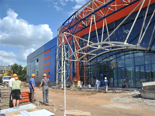 В Самаре завершается строительство спорткомплекса "Ипподром Арена"