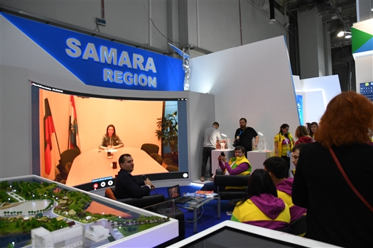 Выставочный стенд Самарской области на ВФМС-2017 работает и как дискуссионная площадка