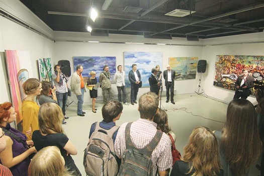 Открытие выставки вызвало большой интерес питерской публики