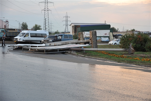 В Кировском районе Самары ураган повалил 30 деревьев