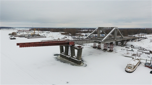 Стартовал первый этап пятой надвижки Фрунзенского моста