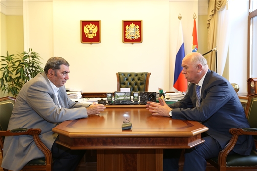 Леонид Симановский рассказал Николаю Меркушкину об итогах депутатской региональной недели