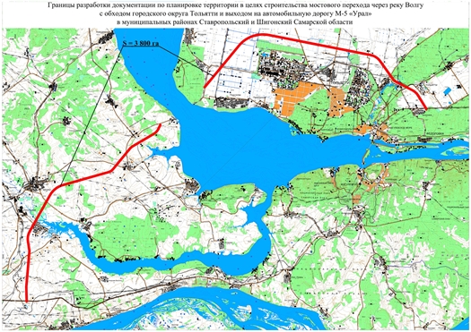 План территории для строительства моста через Волгу около Климовки будет готов до конца ноября