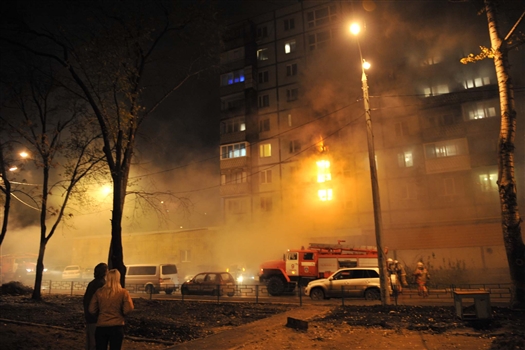 В Самаре вновь горел дом, в котором находился магазин "Кооператор", эвакуированы 25 человек