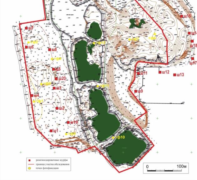 Схема расположения Мазутного озера