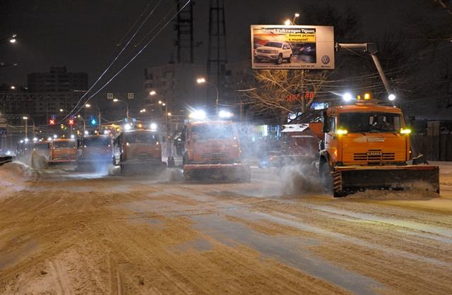 За время новогодних каникул с улиц города вывезено более 14 тыс. т снега