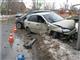 На тольяттинском перекресте столкнулись Kia и Lada Kalina