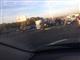 На Московском шоссе у Castorama после ДТП "Газель" опрокинулась на встречке