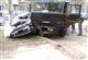Водитель Lada Granta госпитализирован после столкновения с КамАЗом на встречке