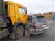 На трассе Самара - Волгоград не разъехались водители Mitsubishi и КамАЗа