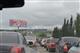 На подъезде к Красному пахарю образовалась многокилометровая пробка