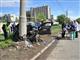 Госпитализирован водитель легковушки, врезавшейся в столб на ул. Фадеева в Самаре