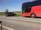 В Нефтегорском районе столкнулись пассажирский автобус и легковушка, один человек погиб