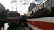 КамАЗ зажало между двумя трамваями на Московском шоссе