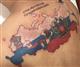 Футбольный фанат из Колумбии сделал татуировку с картой России