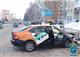 В Самаре легковушка врезалась в пешеходное ограждение на ул. Ново-Садовой